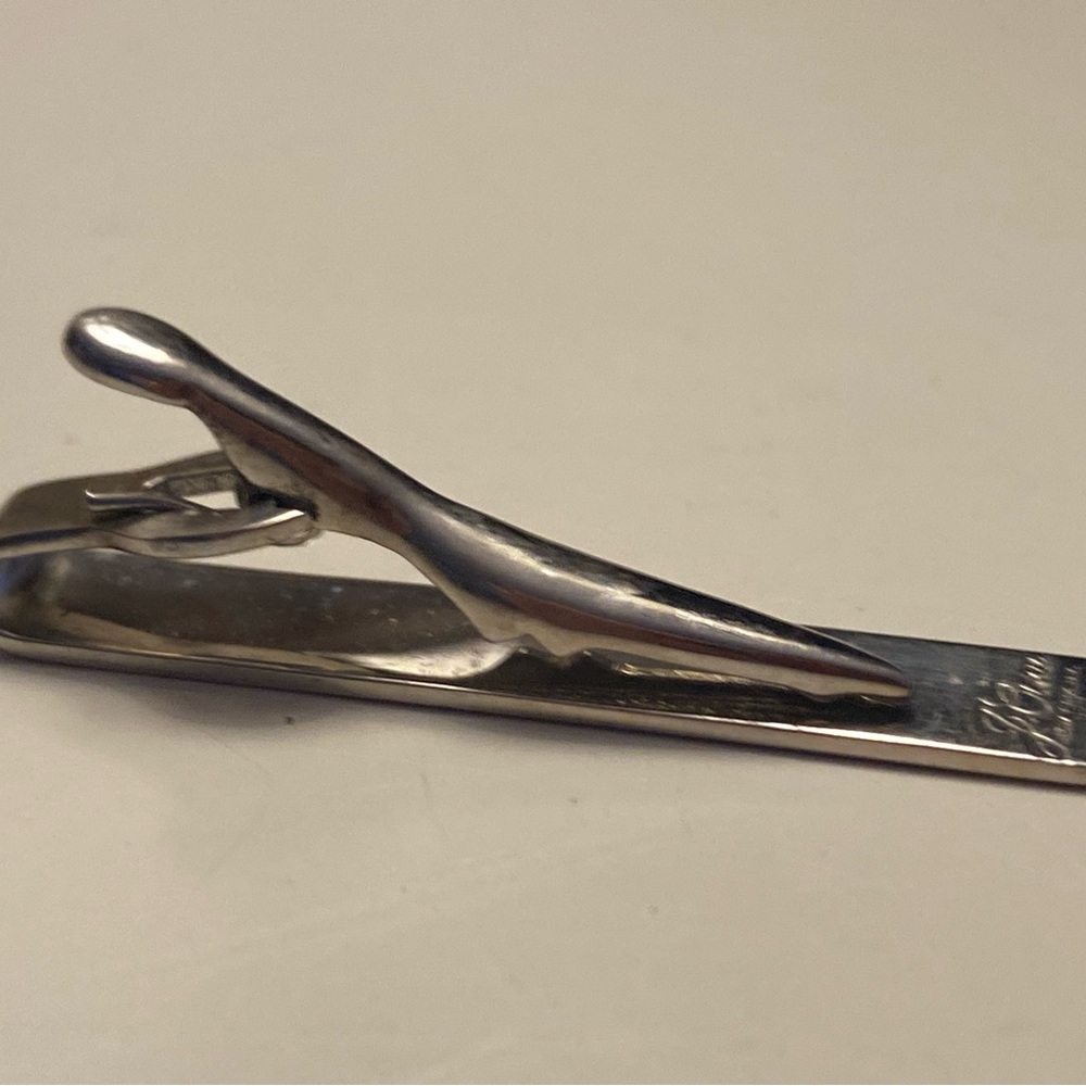 J.Crew Elegant Silver Tie Clip - Picture 3 of 4